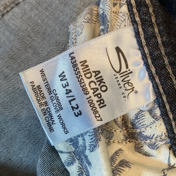 Silver aiko mid Capri jeans - Picture 4 of 7